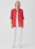 Organic Handkerchief Linen Classic Collar Shirt