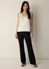 Washable Stretch Crepe Kick Pant