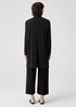 Stretch Silk Jersey High Collar Jacket