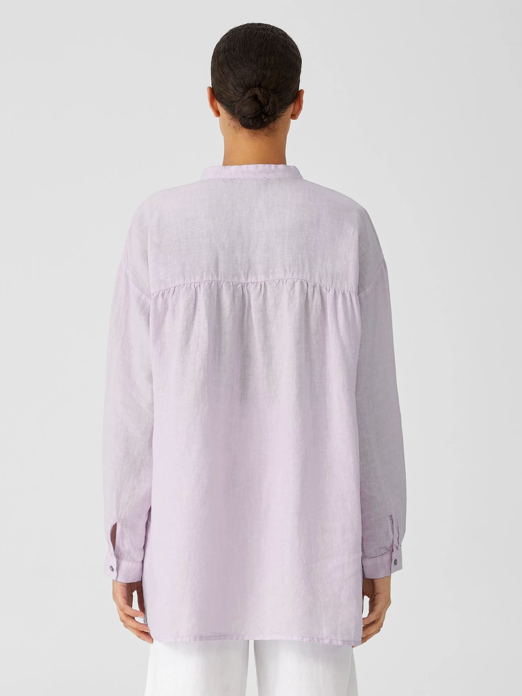 Garment-Dyed Organic Handkerchief Linen Shirt