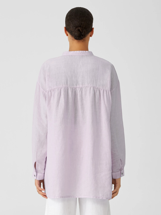 Garment-Dyed Organic Handkerchief Linen Shirt