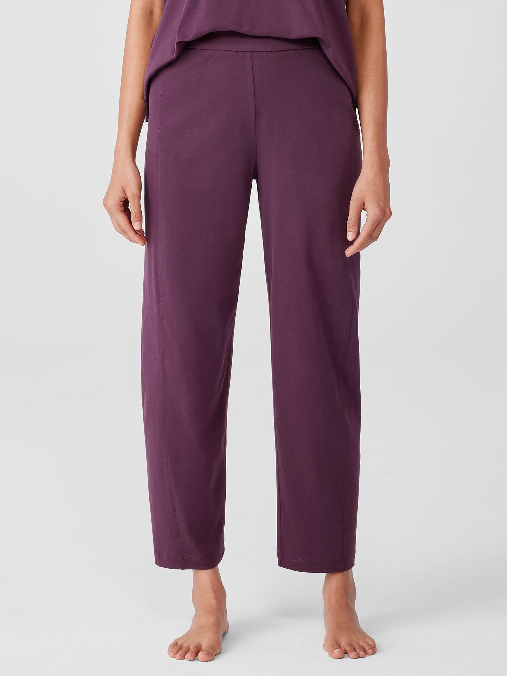 Organic Cotton Interlock Lantern Sleep Pant