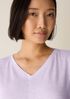Organic Linen Jersey V-Neck Tee