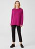 Peruvian Organic Cotton Blend Crew Neck Top