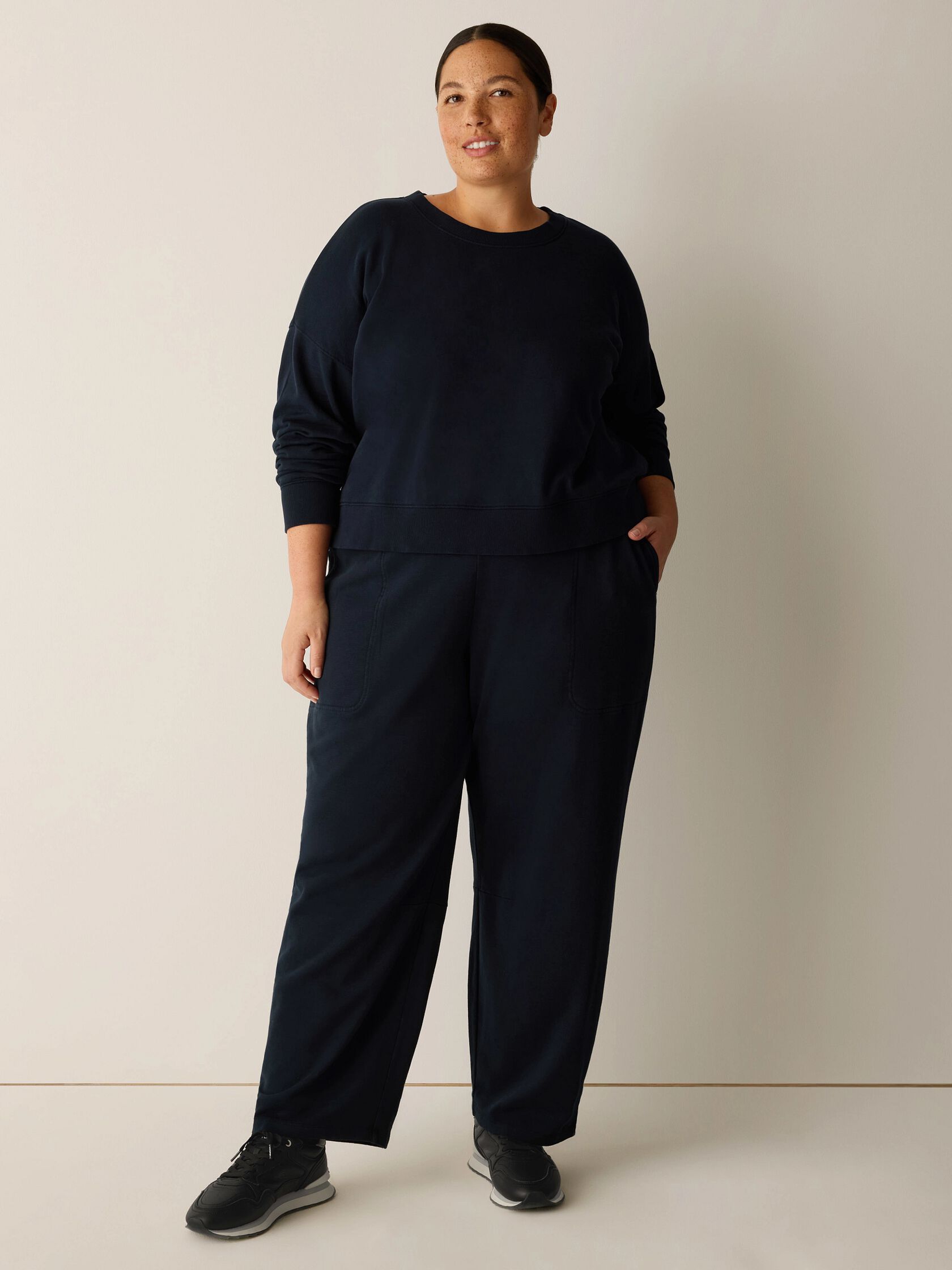 Garment-Dyed Organic Cotton Terry Cropped Box-Top