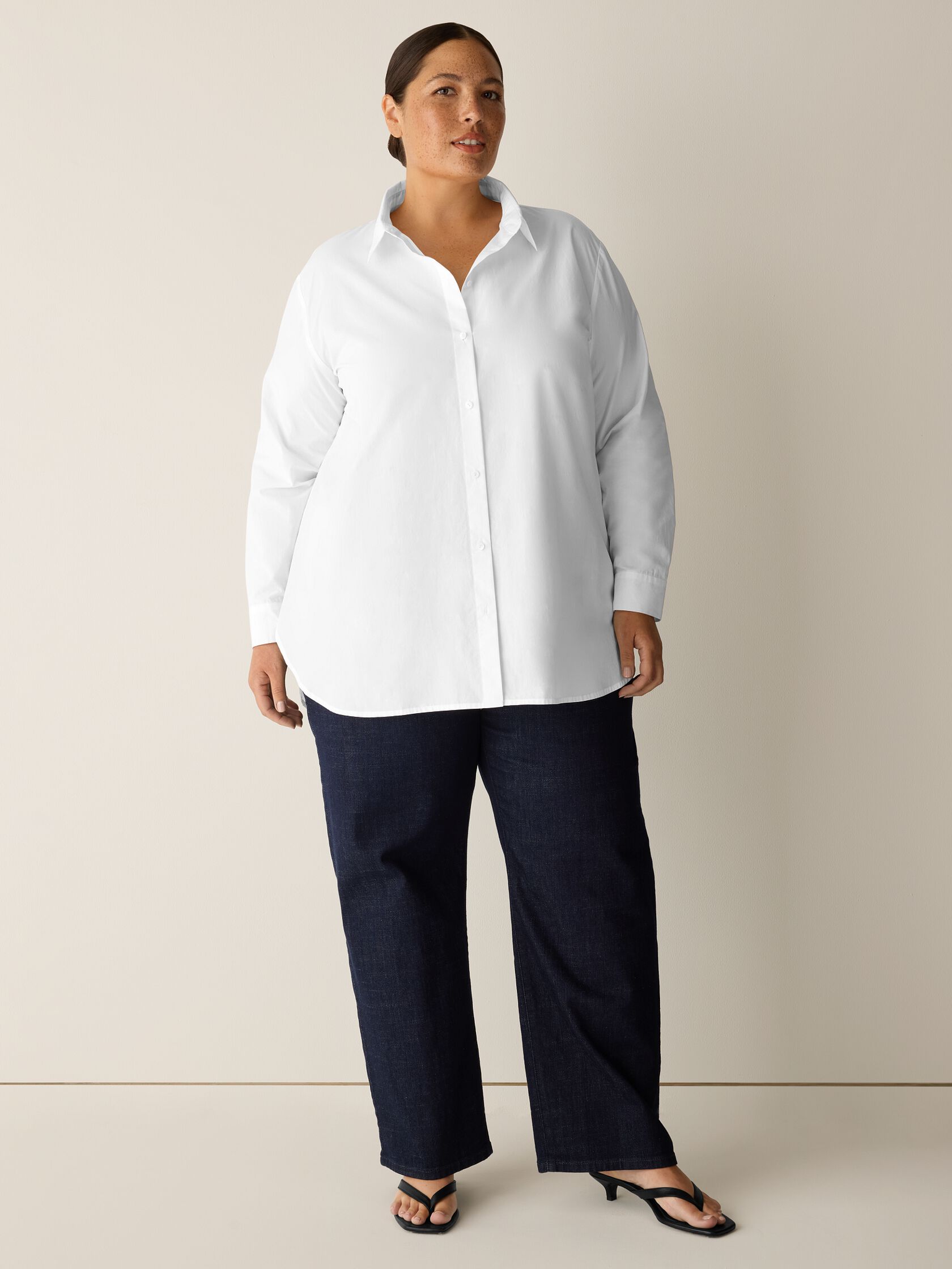 Organic Cotton Poplin Classic Collar Shirt