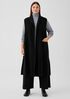 Lightweight Boiled Wool Vest in Regenerative Wool