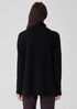 Cotton and Recycled Cashmere Turtleneck Long Top