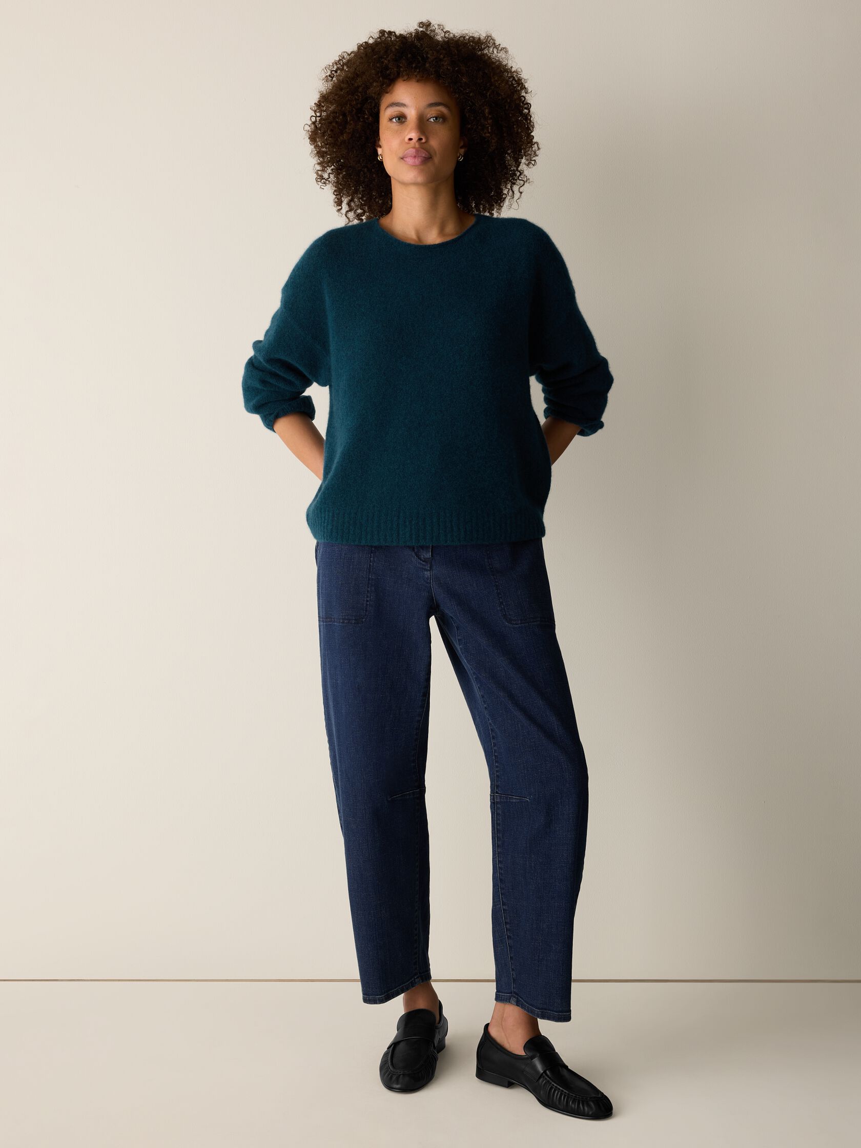 Cashmere Silk Bliss Crew Neck Top