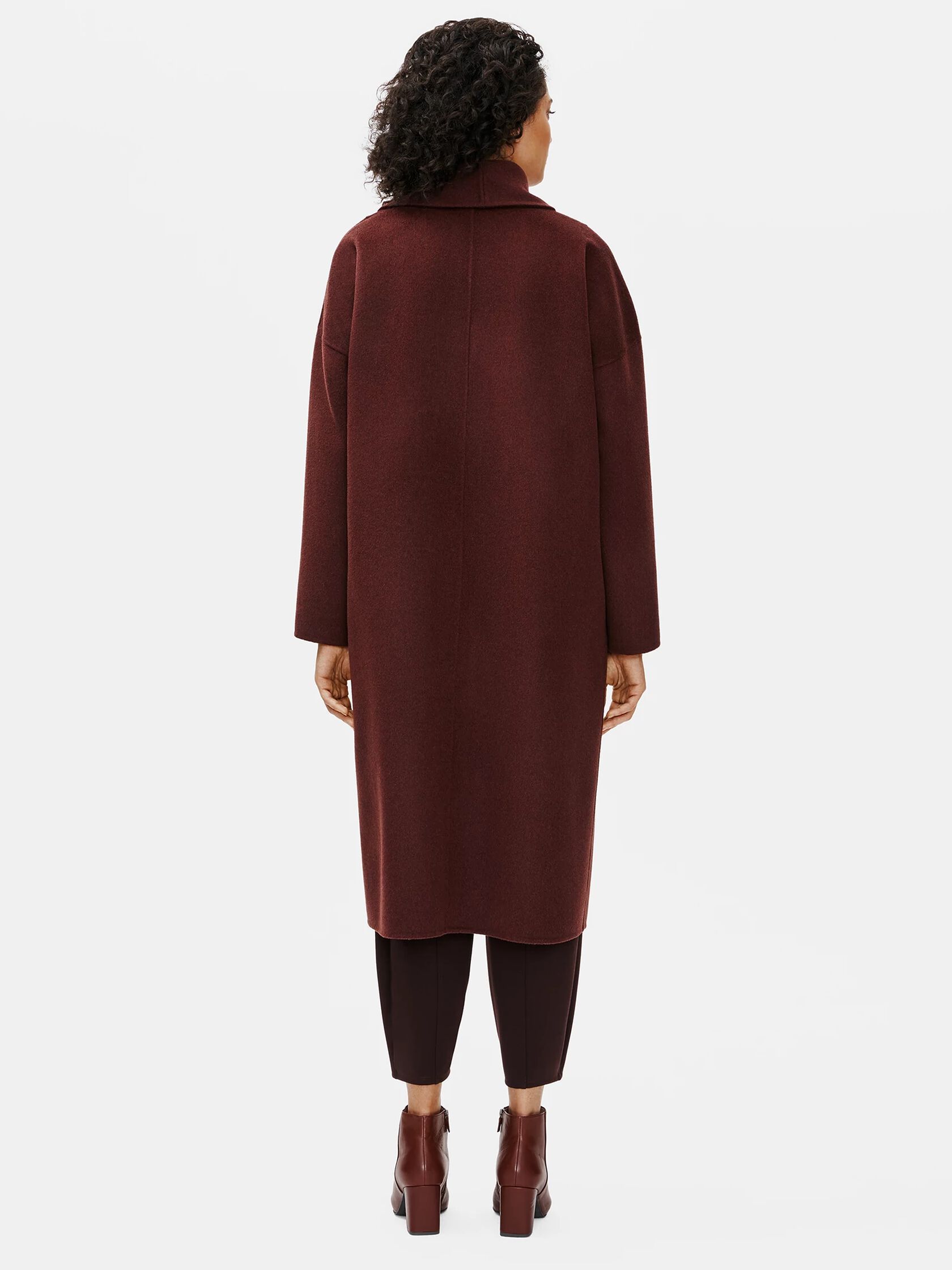 Doubleface Wool Cashmere Shawl Collar Coat