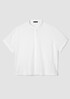 Organic Handkerchief Linen Band Collar Shirt
