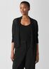 Organic Linen Cotton Cord Cropped Cardigan