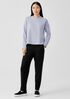 Cozy Brushed Terry Hug Crew Neck Top