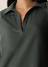 Cozy Brushed Terry Hug Split Neck Top