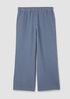 Organic Cotton Doubleweave Wide-Leg Pant