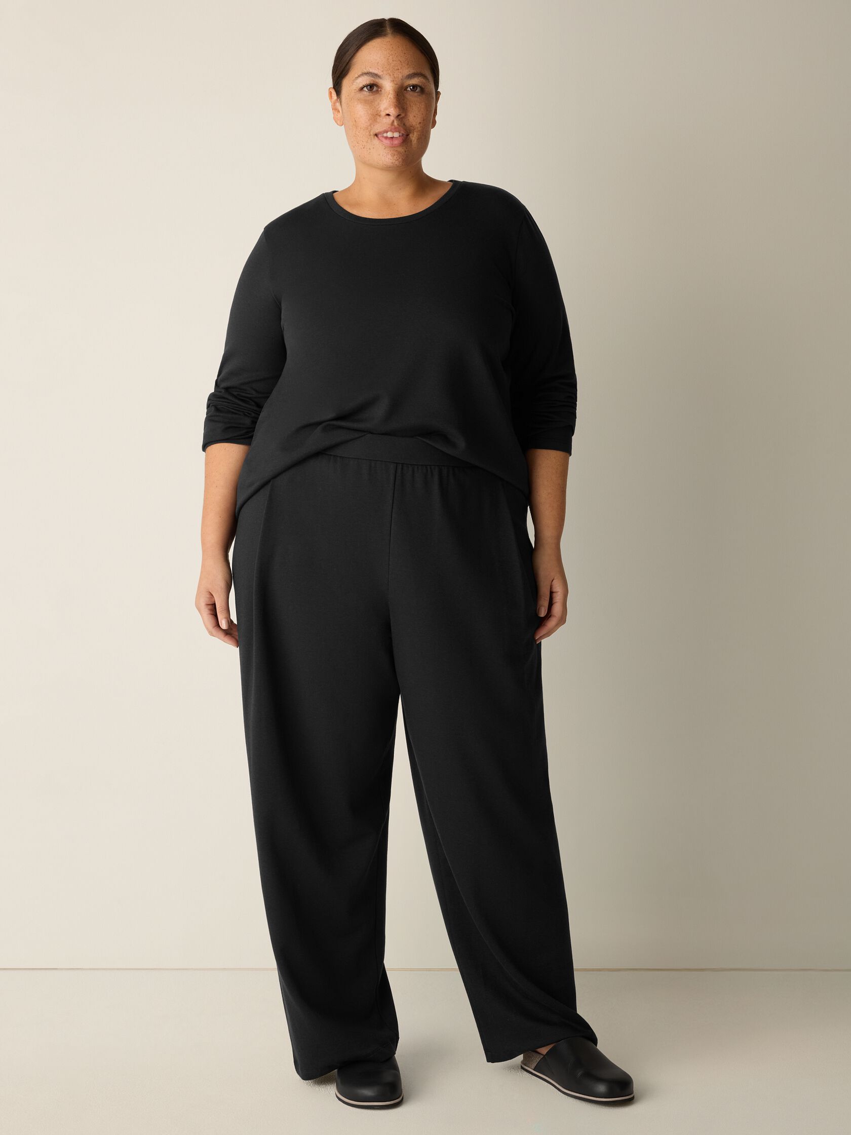 Cozy Brushed Terry Hug Straight Pant