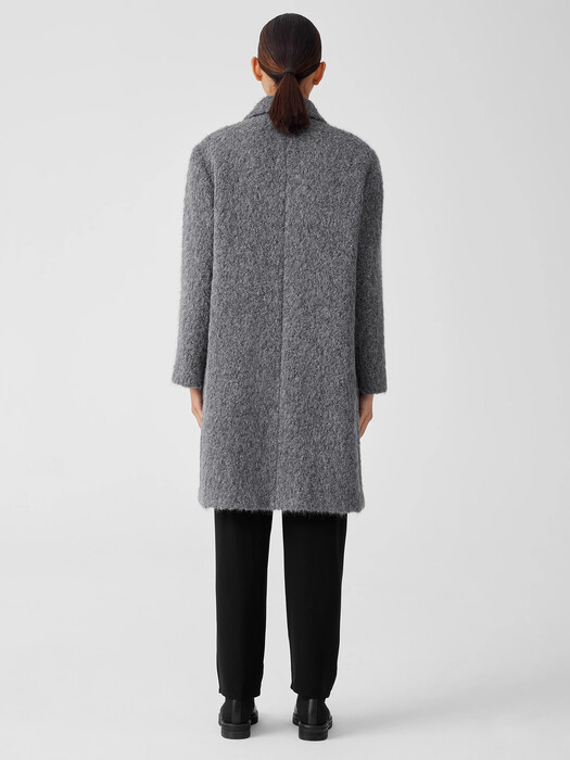 Alpaca Boucle Notch Collar Coat