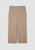 Garment-Dyed Utility Cotton Wide-Leg Pant