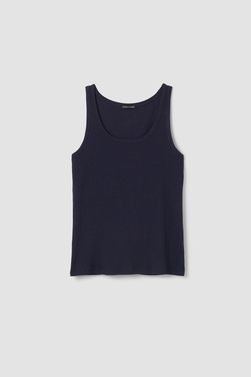 Organic Cotton Stretch Rib Slim Tank Organic Cotton Stretch Rib Slim Tank