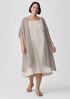 Organic Linen Square Neck Dress