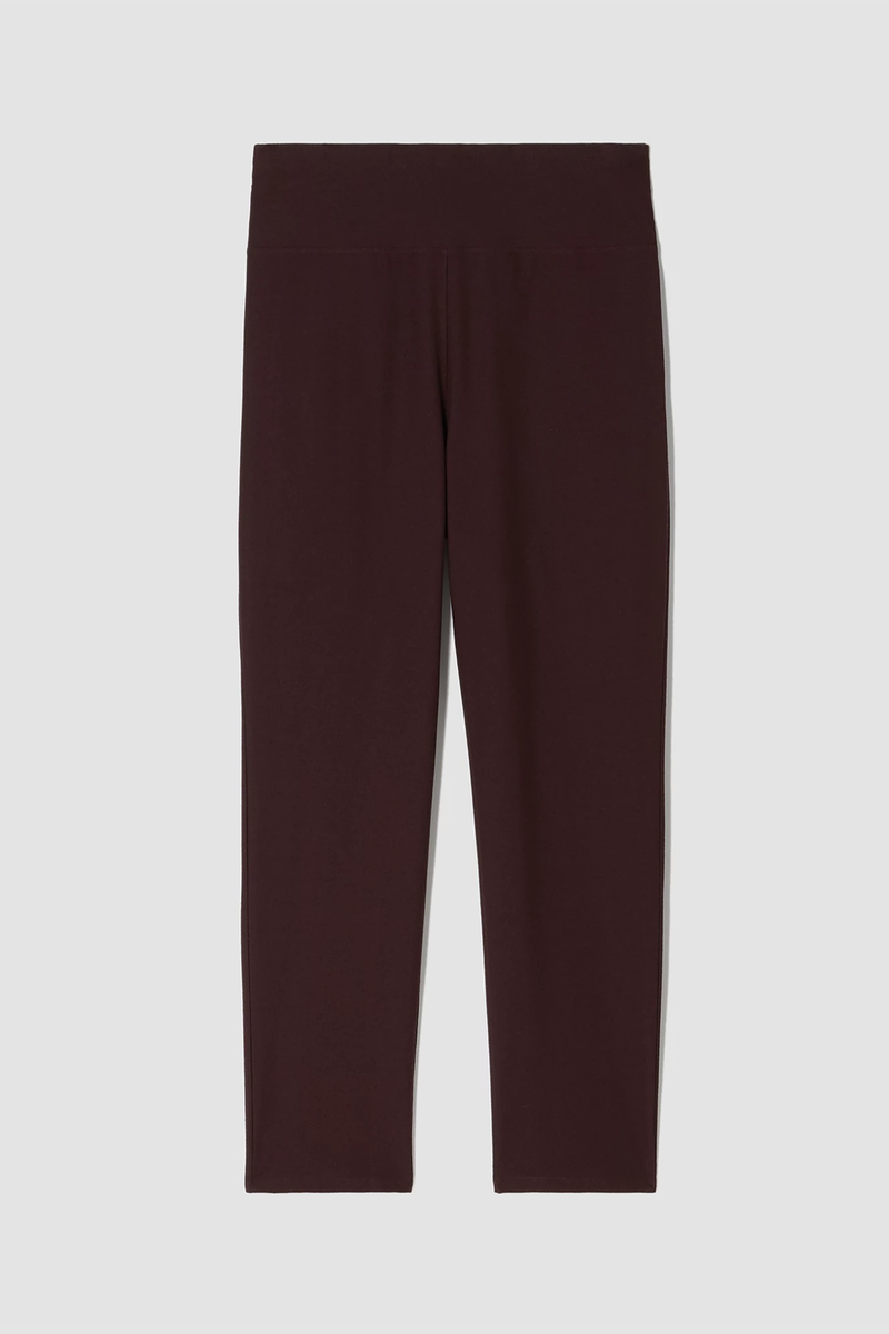 Washable Stretch Crepe High-Waisted Pant