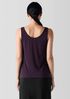 Stretch Silk Jersey Scoop Neck Tank
