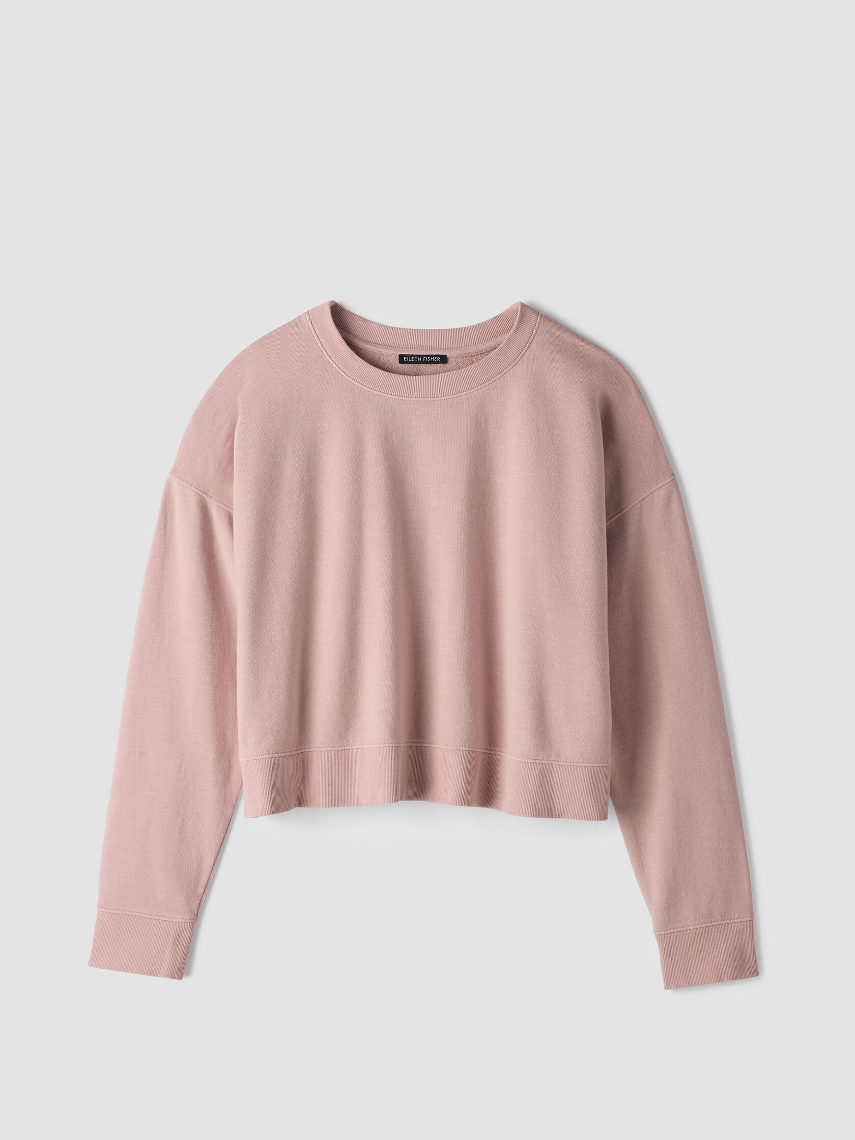Garment-Dyed Organic Cotton Terry Cropped Box-Top