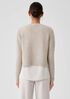 Mohair Plush Mélange Crew Neck Cardigan
