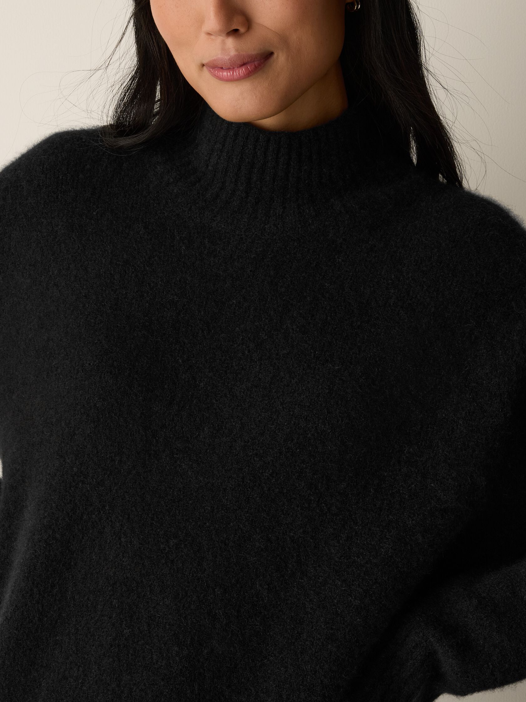Cashmere Silk Bliss Turtleneck Top