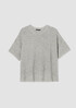 Silk Noil Crew Neck Box-Top