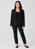 Cotton Blend Ponte Blazer