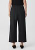 Cotton Blend Ponte Wide-Leg Pant