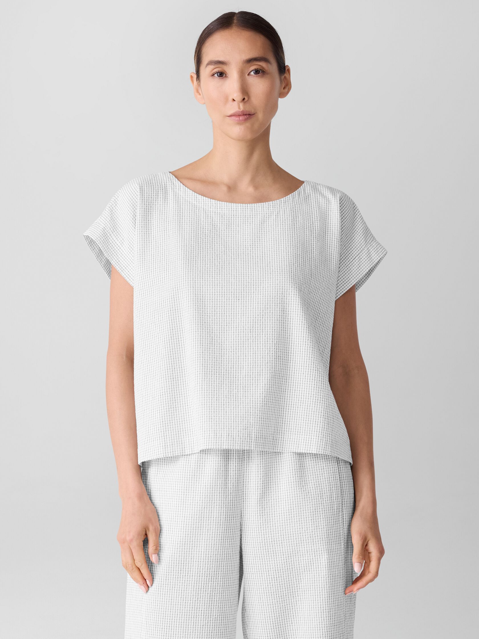 Organic Cotton Ripple Square Top