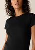 Organic Cotton Stretch Rib Crew Neck Tee
