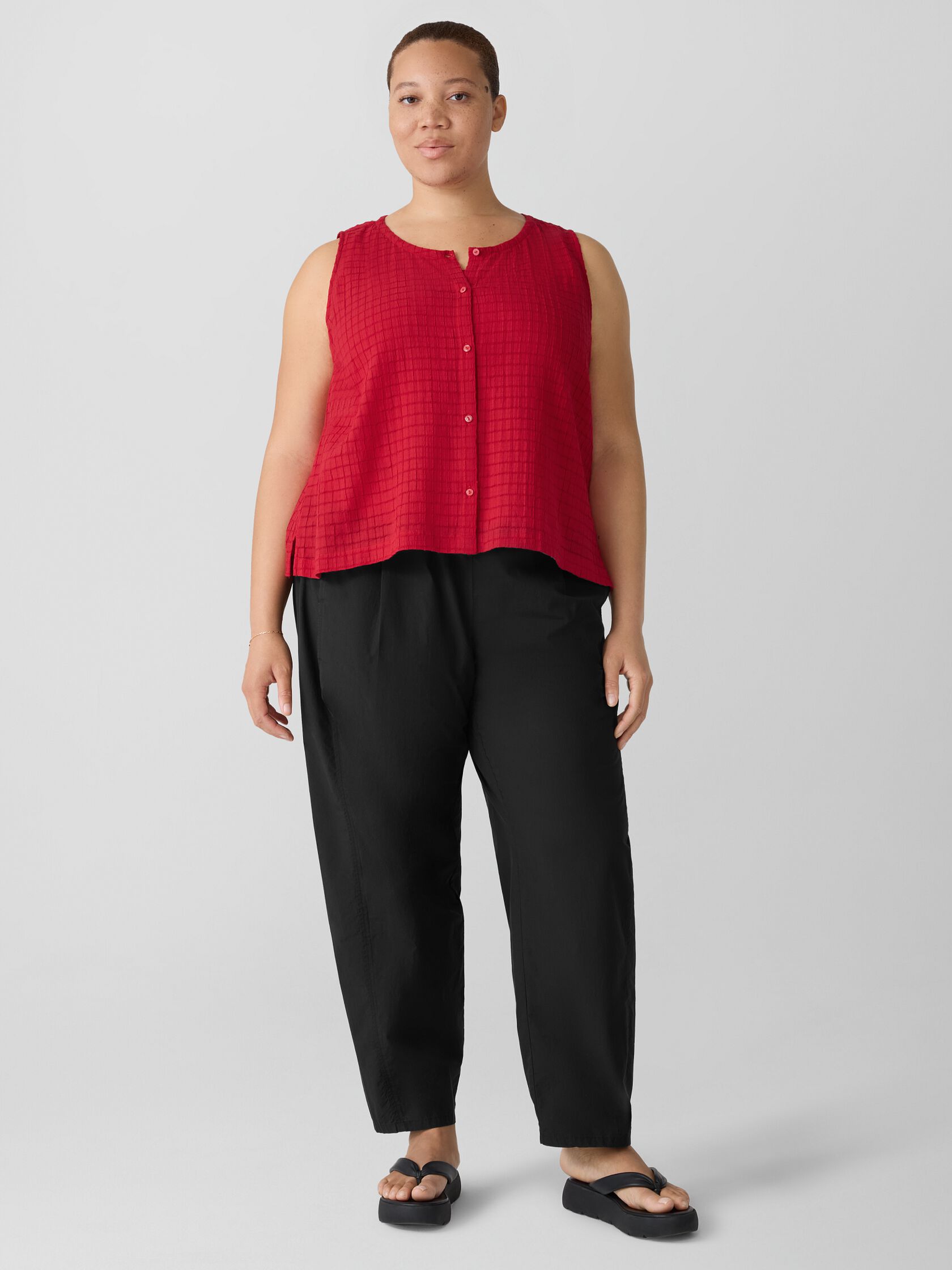 Organic Cotton Voile Box Vest