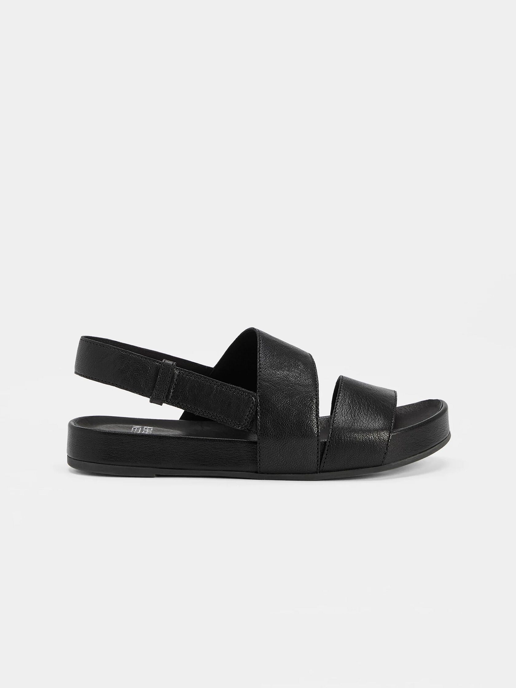 Curve Tumbled Leather Sandal