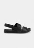 Curve Tumbled Leather Sandal