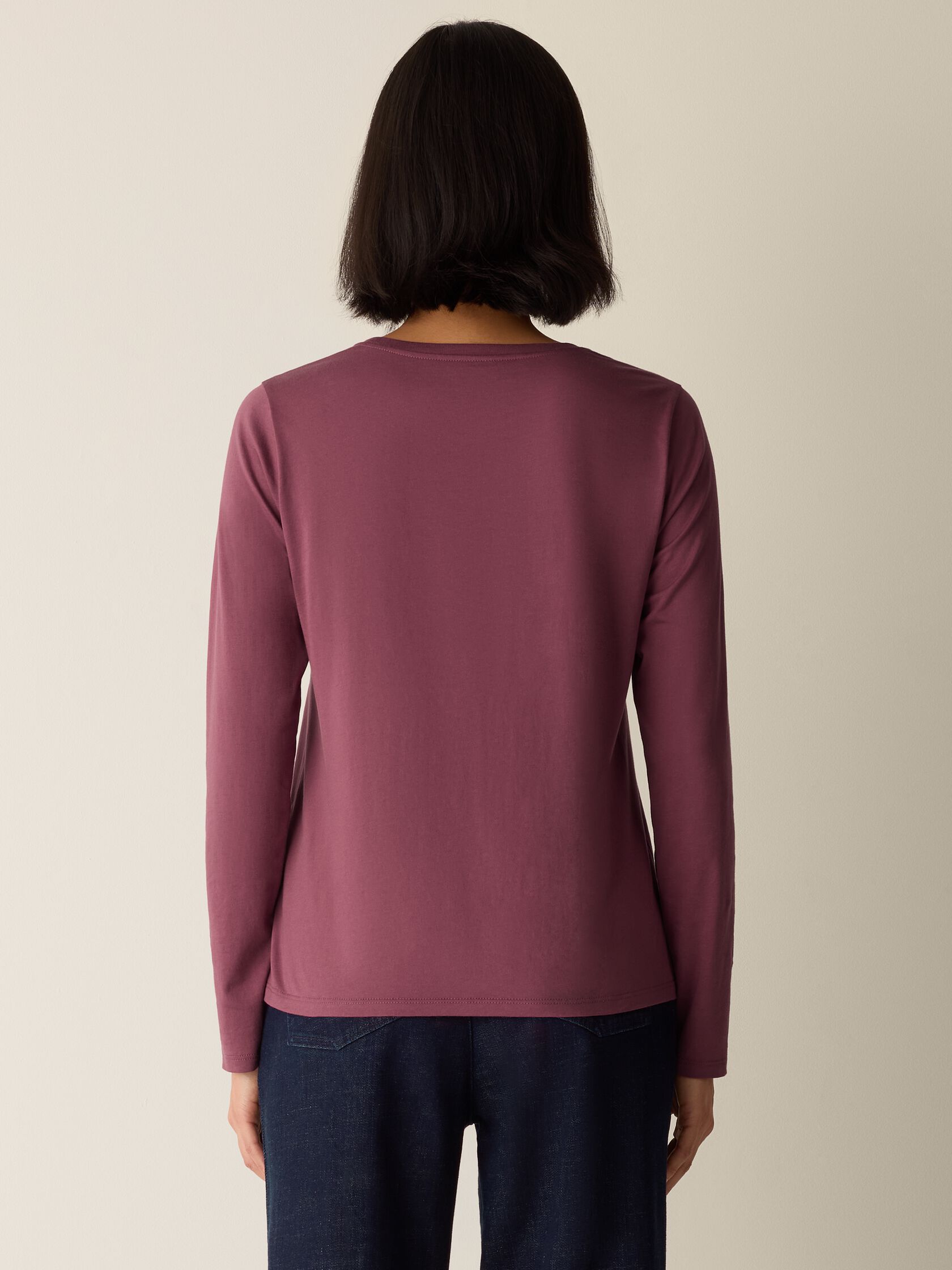 Organic Pima Cotton Jersey Long-Sleeve Tee