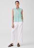 Garment-Dyed Handkerchief Linen Sleeveless Shirt