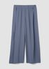 Silk Georgette Crepe Wide-Leg Pant