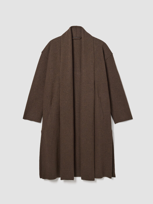 Lightweight Boiled Wool Icon Coat in Regenerative Wool