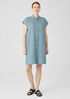 Washed Organic Linen Delave Shirtdress