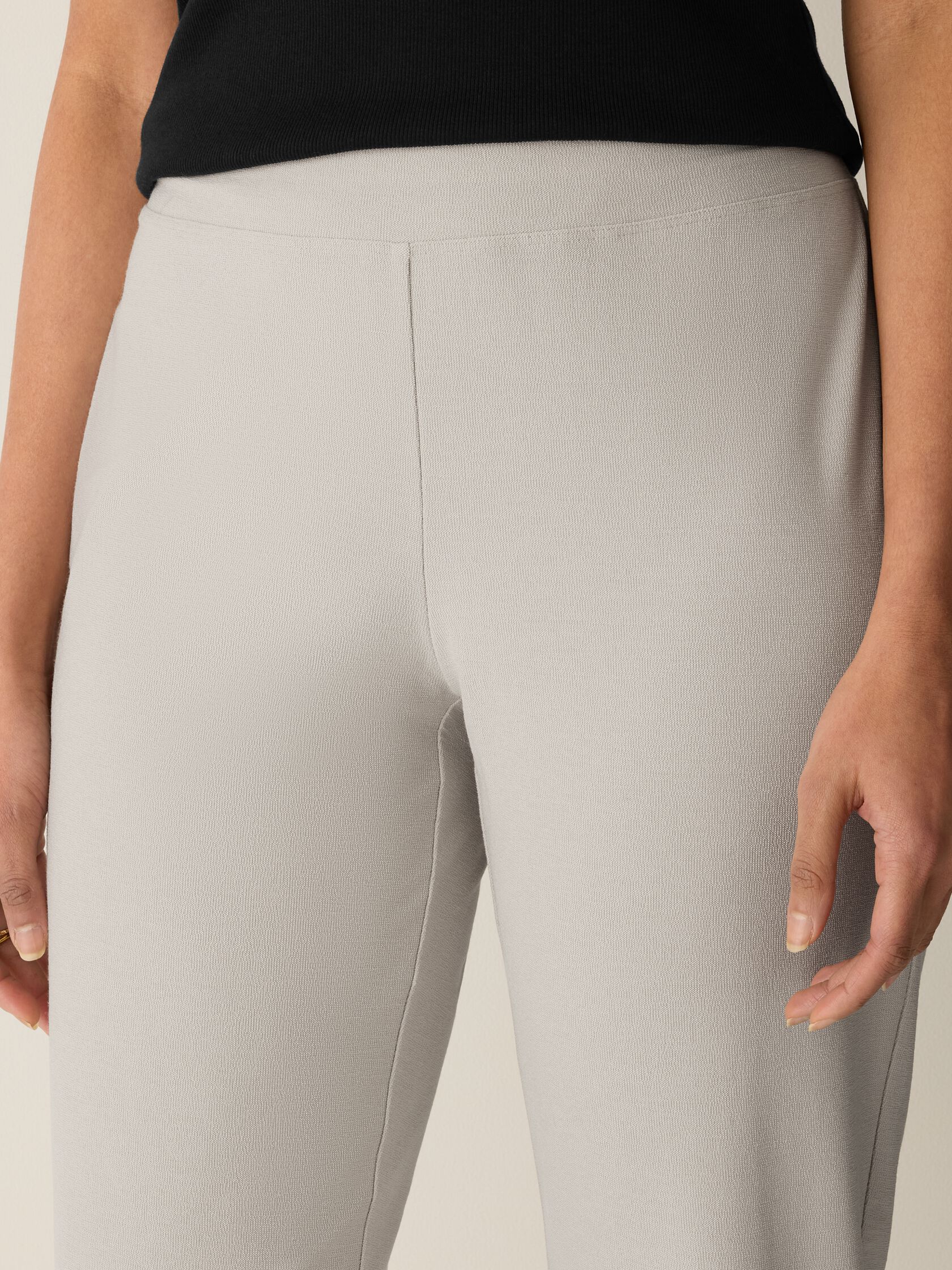 Washable Stretch Crepe Slim Pant