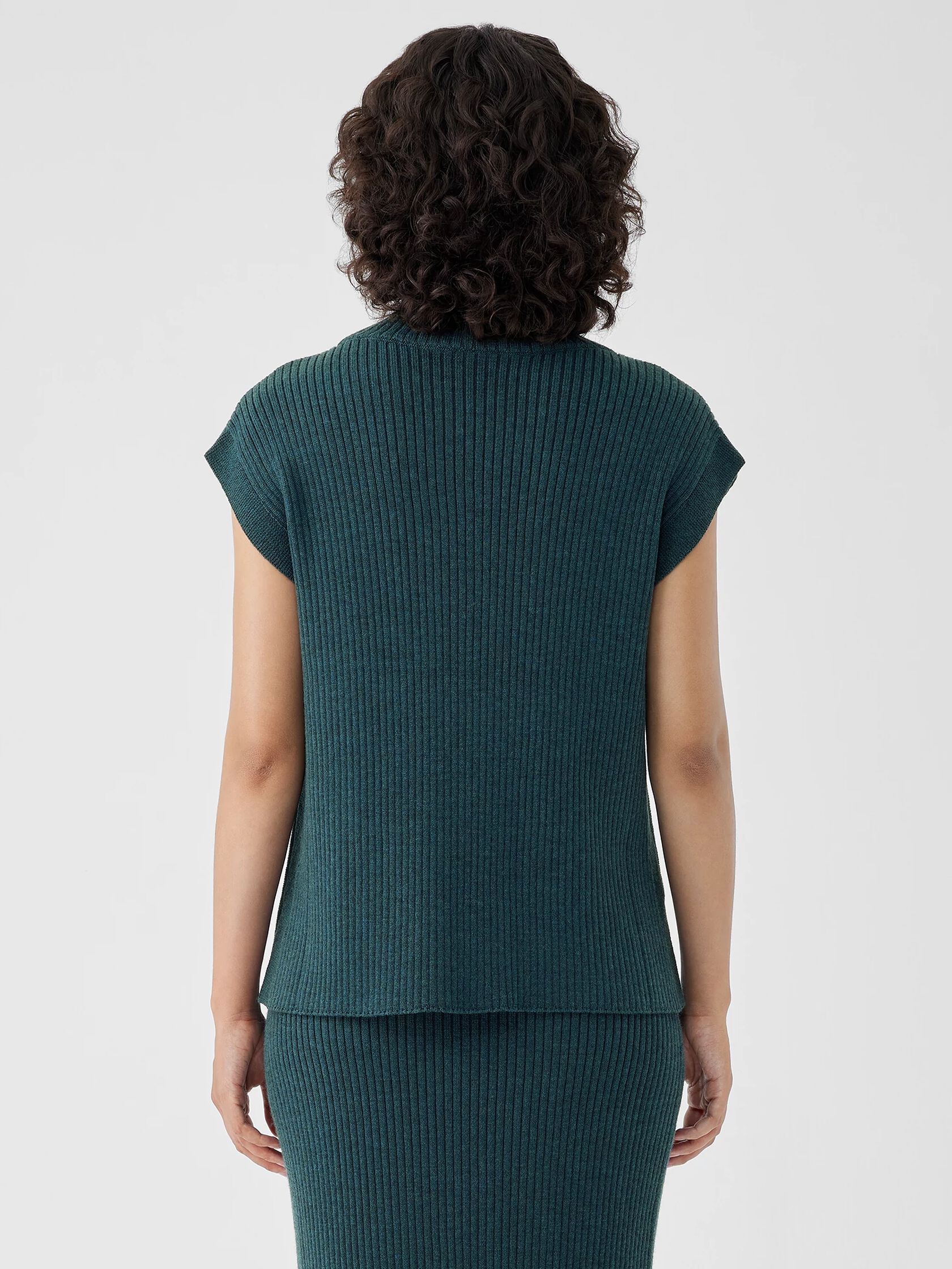 Merino Turtleneck Top in Regenerative Wool