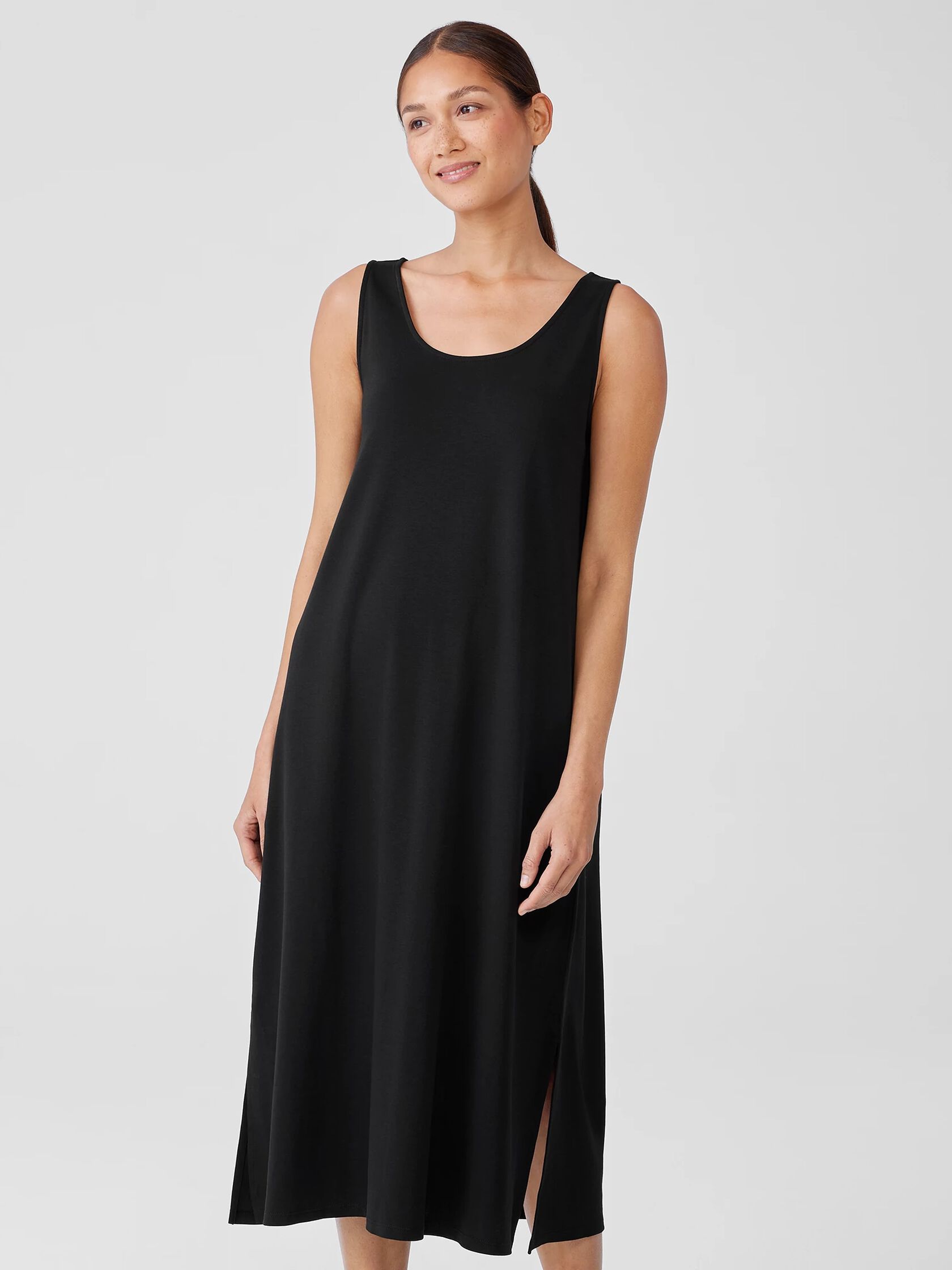 Cozy Organic Cotton Interlock Tank Dress