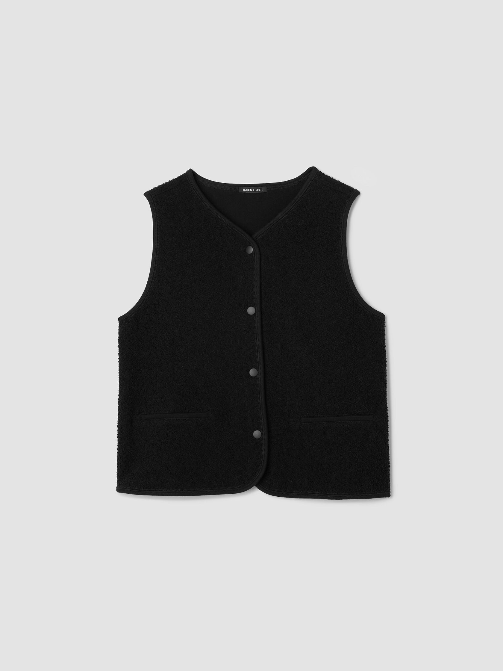 Organic Cotton Stretch Boucle Vest