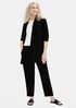 Textured Stretch Rib Tapered Ankle Pant