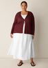 Organic Linen Cotton V-Neck Cardigan