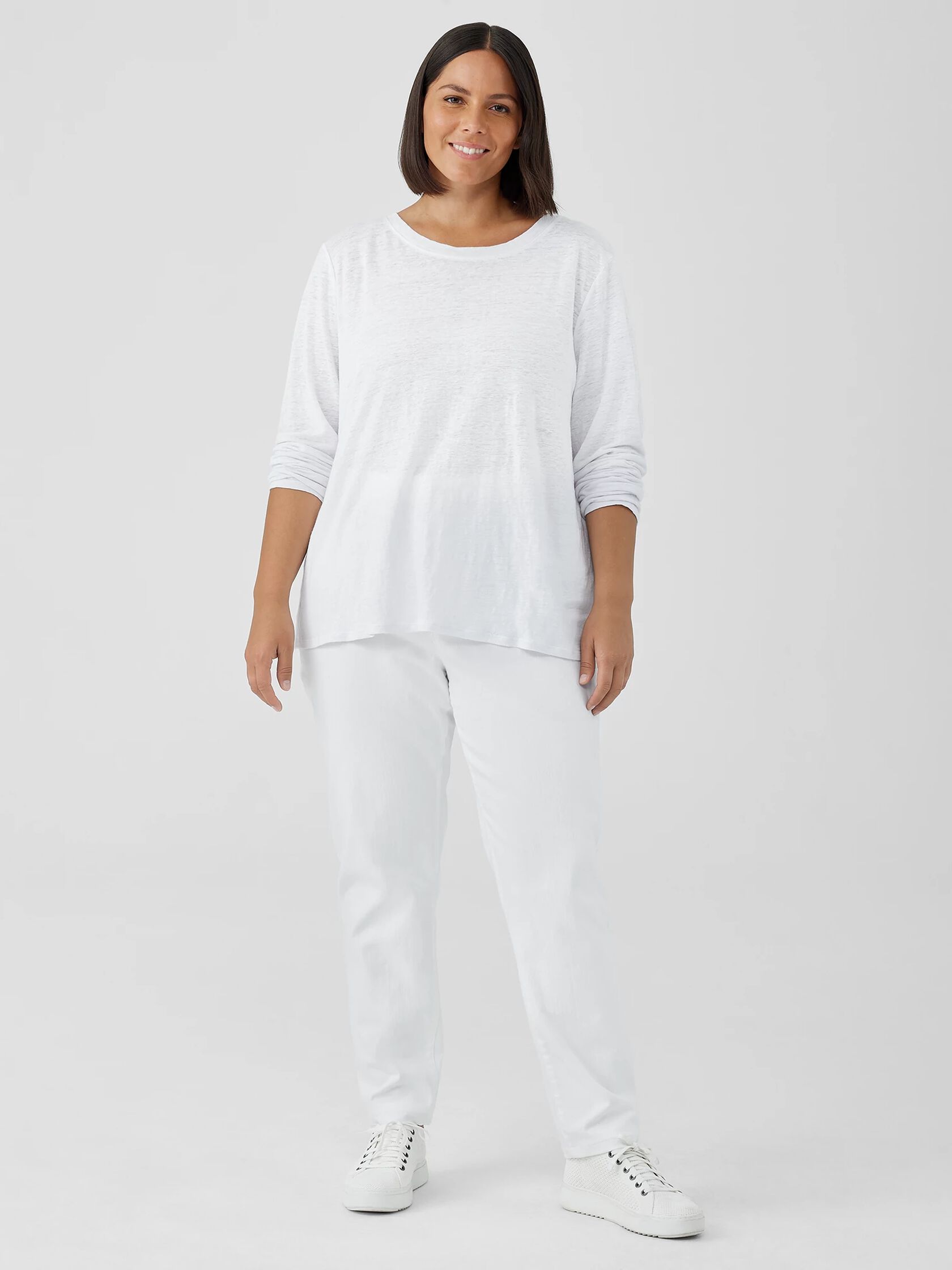 Organic Linen Jersey Long-Sleeve Tee