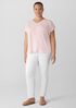 Organic Linen Jersey V-Neck Tee